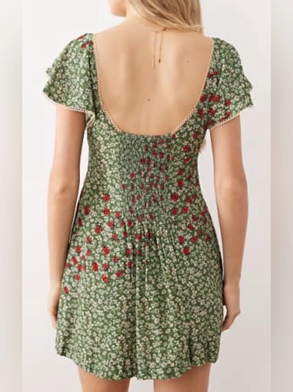 Free People Backroads Mini Dress 
(The ladybug dress 🐞) - Picture 5 of 13